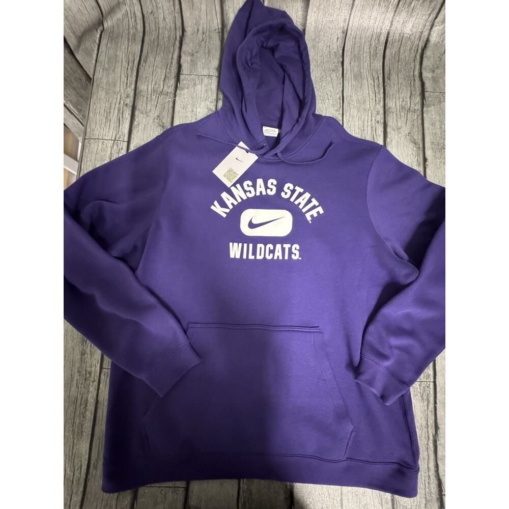 NWT Men’s Nike K-state Kansas State Wildcats 2X Hoodie Purple XXL Sweatshirt